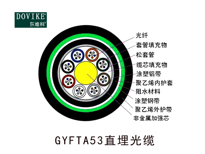 GYFTA53室外直埋光缆  24芯埋地光缆--江苏东维通信科技有限公司