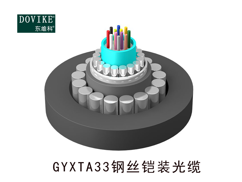 GYXTA33钢丝铠装光缆 12芯钢丝铠装防鼠咬光缆--江苏东维通信科技有限公司